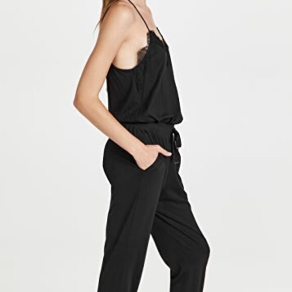 CAMI NYC Estella Jersey Jumpsuit black woman's size Small - Picture 2 of 11